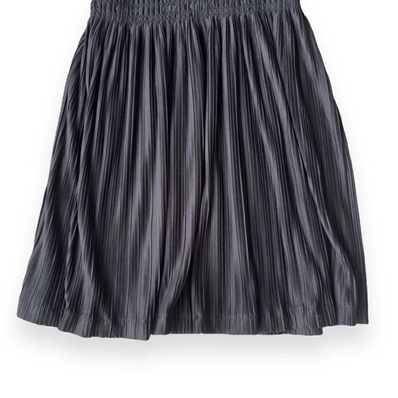 Simply Vera Vera Wang Pleated Dress Pure Night Black Women's Medium (M) - Picture 9 of 9